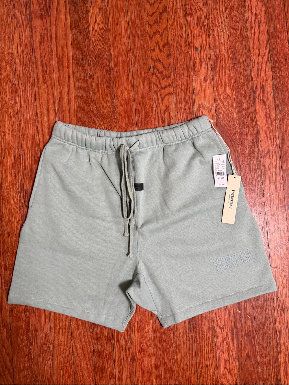 Fear of God Essentials sycamore size large Sage Green Athletic Shorts